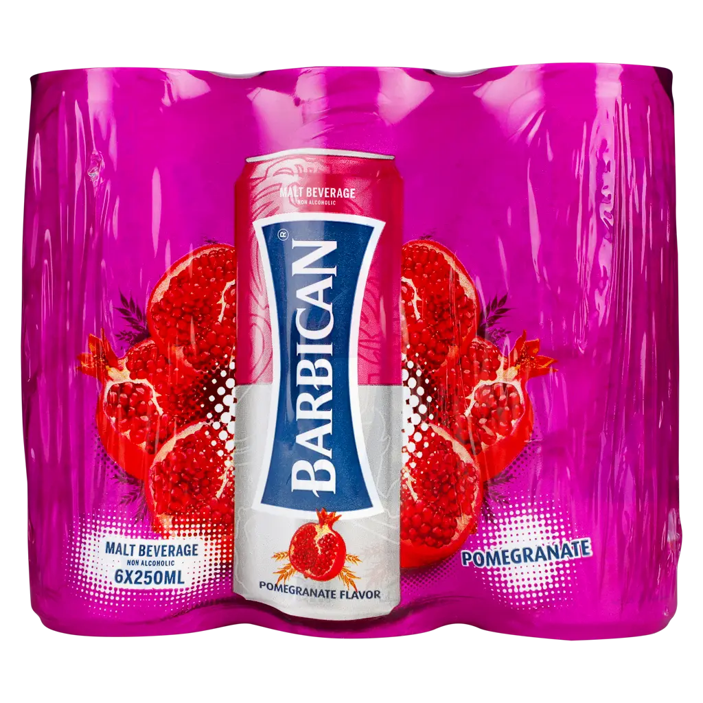 Barbican Pomegmanate Drink 6 Pcs 250 ml - view 3