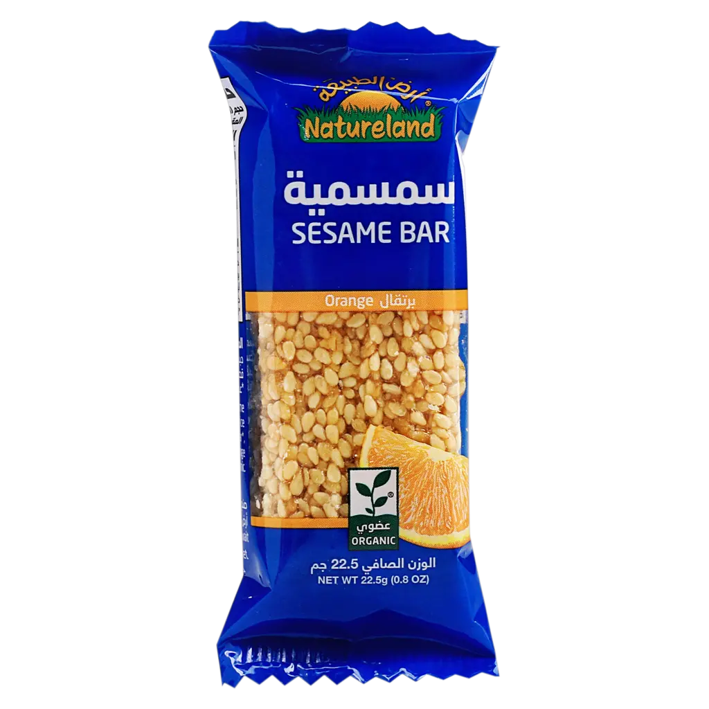 Natureland Orange Sesame Bar Organic 22.5 gm - view 1