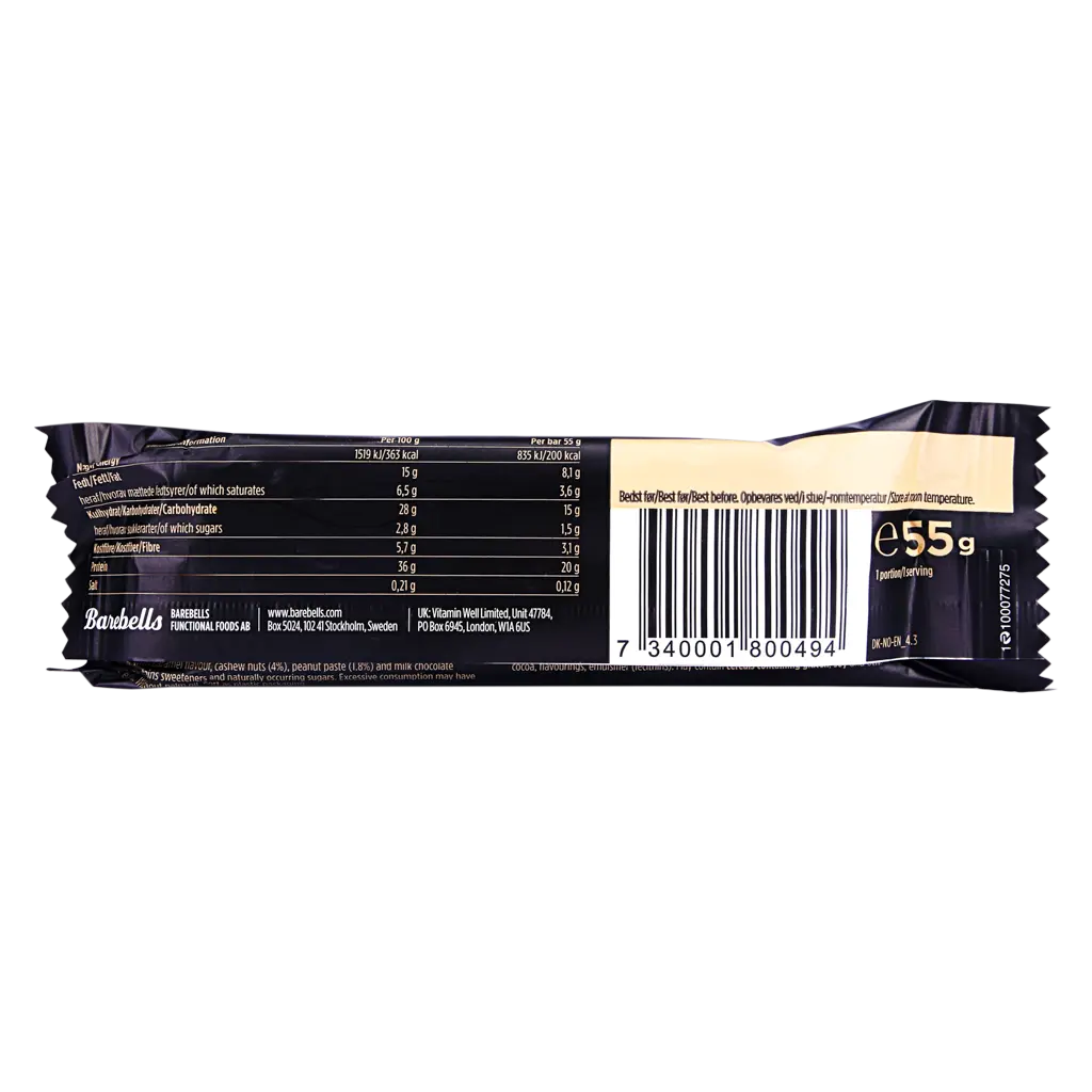 Barebells Protein Bar Caramel Cashew 55 gm - view 2