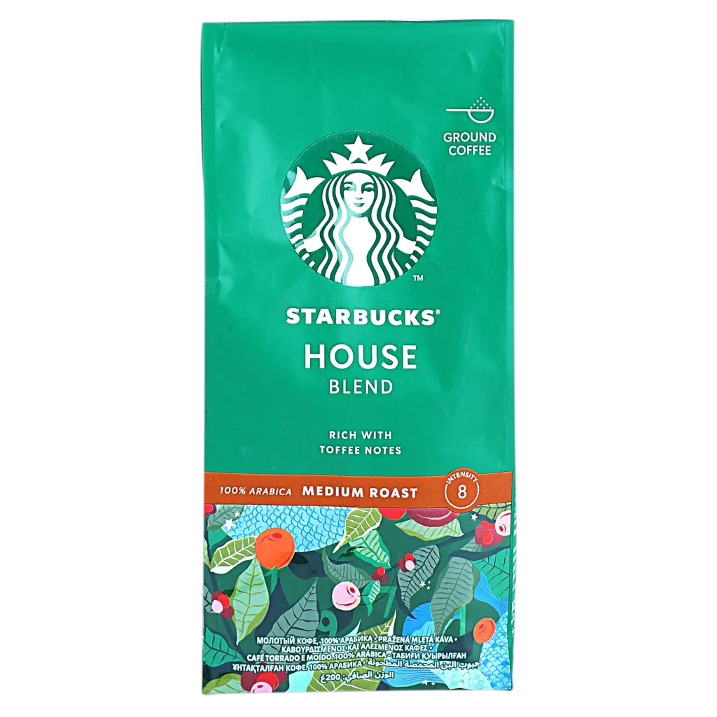 Starbucks House Blend Medium Roastground Coffee 200 gm - view 1