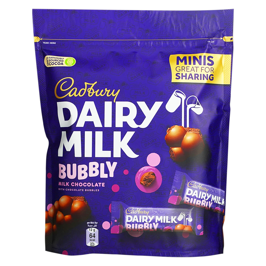 Cadbury Chocolate With Milk Bubbly Minis 156 gm