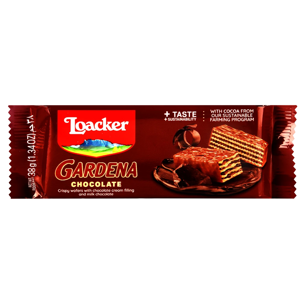 Loacker Gardena Wafer With Chocolate 38 gm