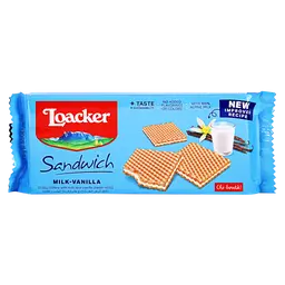 Loacker Sandwich Wafer Milk Vanilla 75 gm