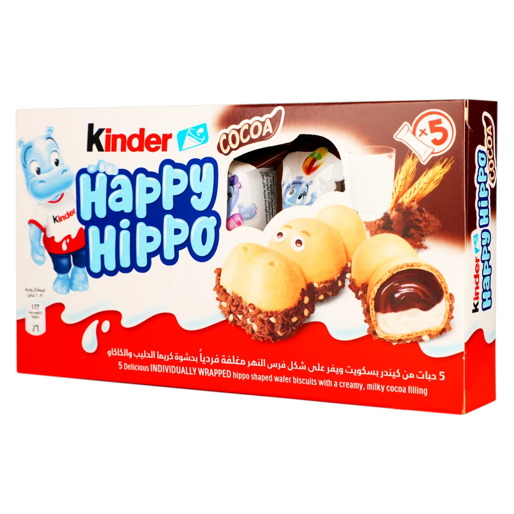 Kinder Happy Hippo Cacao 5 Pcs 103.5 gm