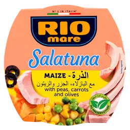 ريو ماري سلطة الخضار مع التونة بخلطة الذره 160جم