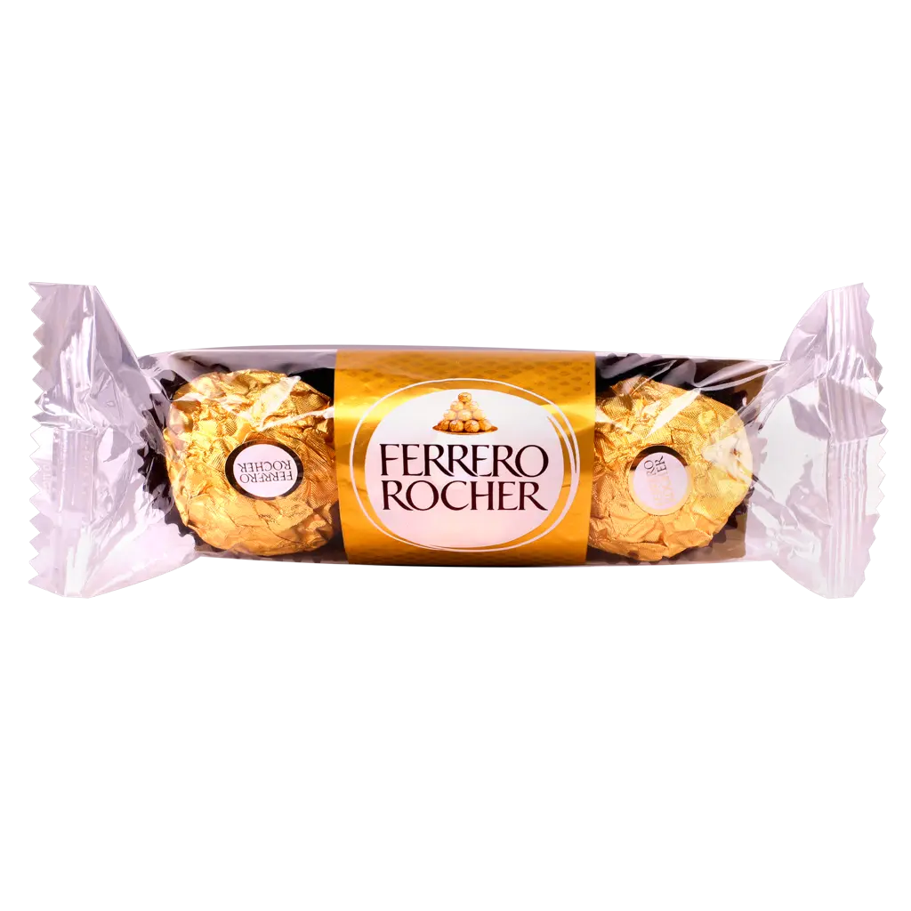 Ferrero Rocher Fine Hazelnut Milk Chocolates Pack 3 Pieces 37.5 gm - view 2