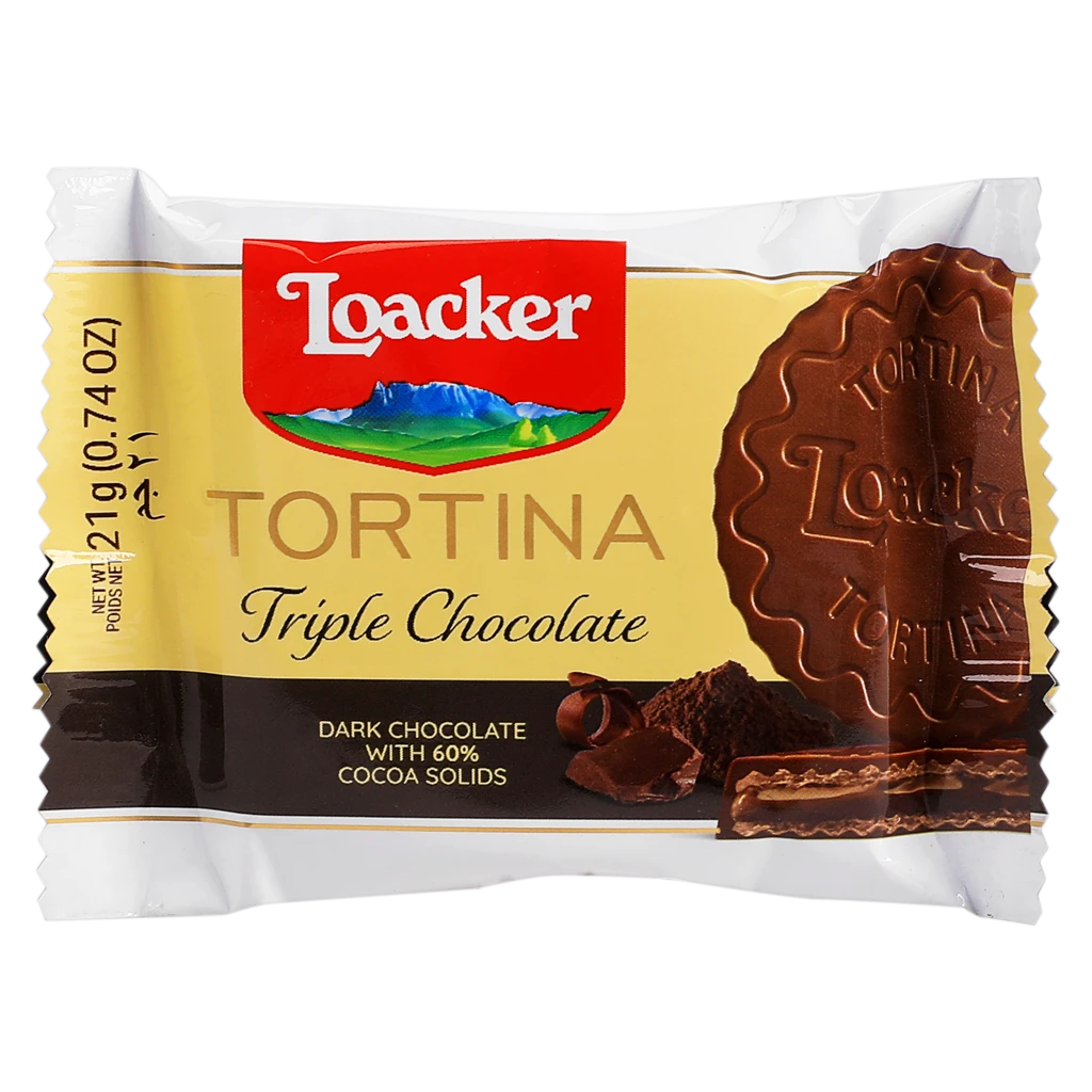 Loacker Tortina Wafer Triple Chocolate 21 gm