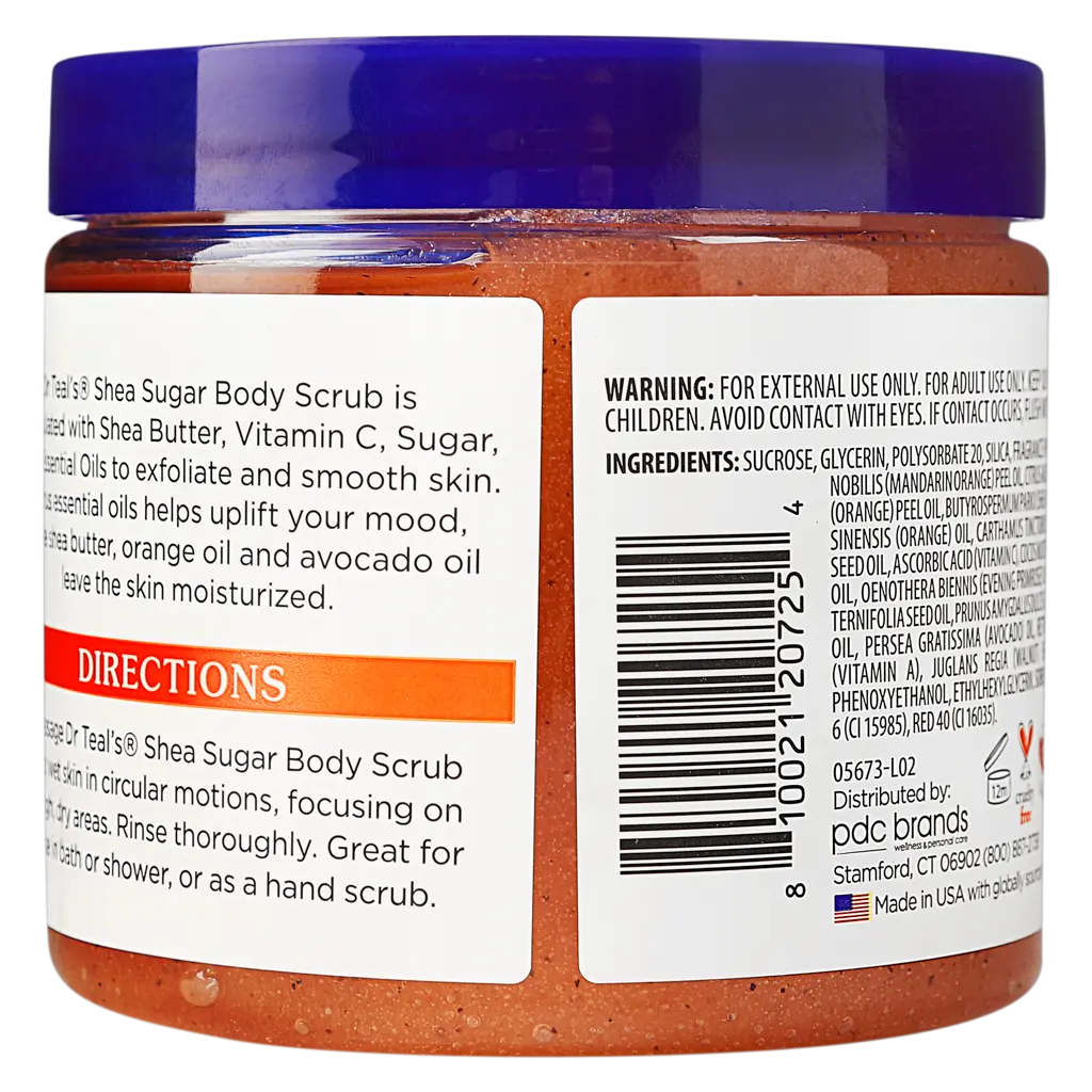 Dr Teal'S Shea Sugar Exfoliating Body Scrub Citrus Vitamin C 538 gm - view 2