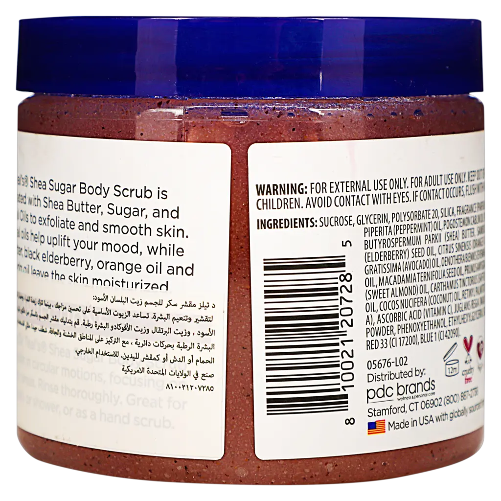 Dr Teal'S Shea Sugar Exfoliating Body Scrub Black Elderberry 538 gm - view 2
