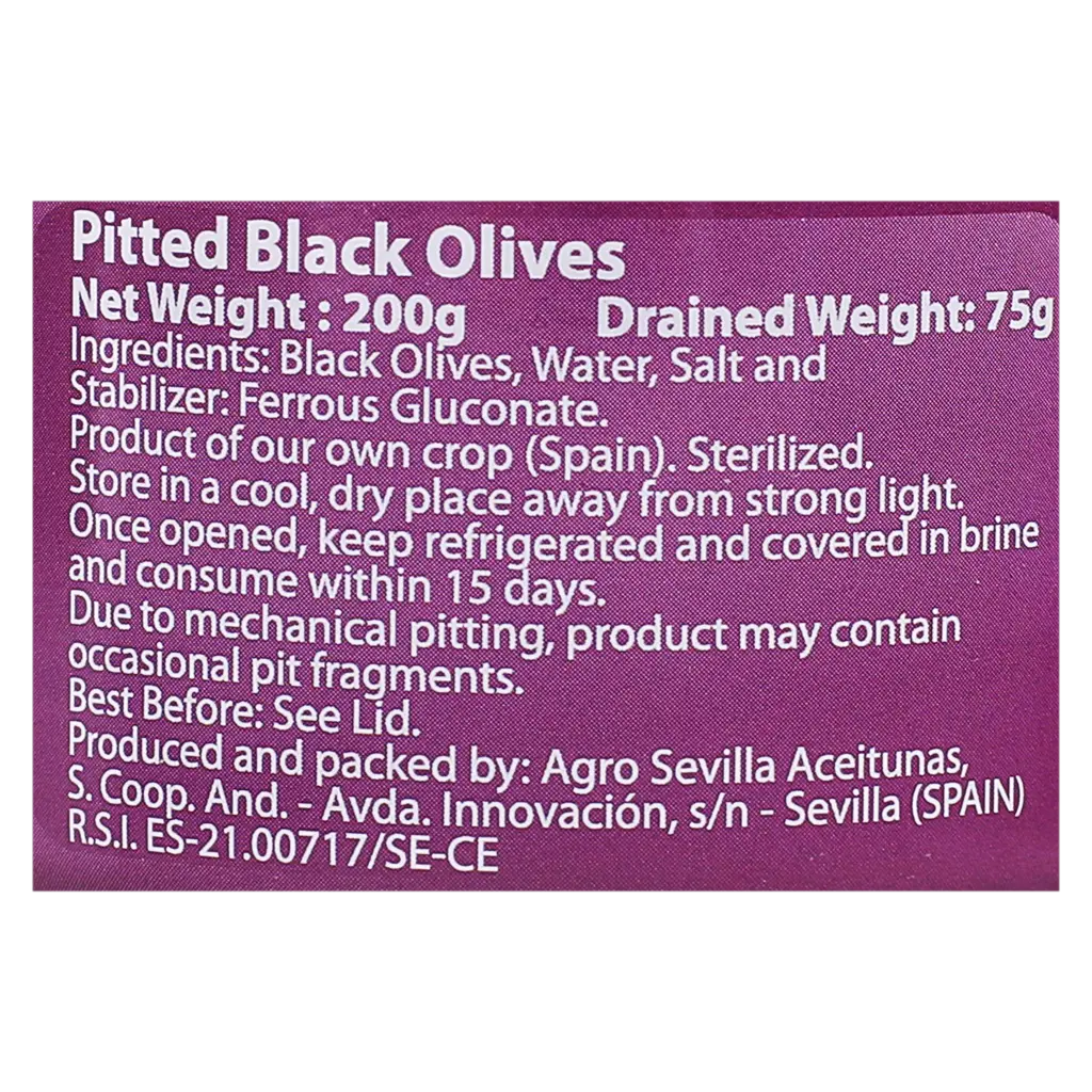 Coopoliva Black Olives Pitted 75 gm - view 4