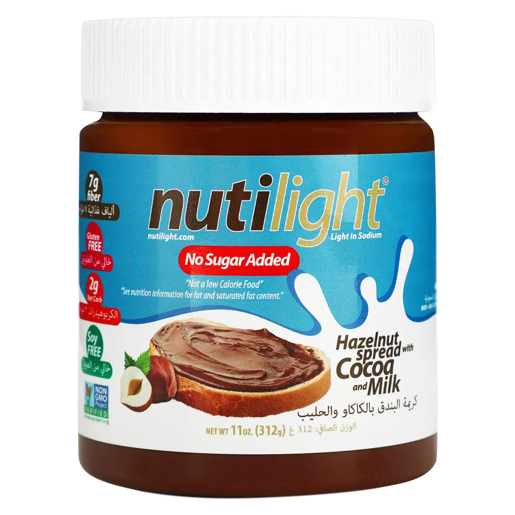Nutilight Hazelnut Milk Chocolate Spread 312 gm - view 1