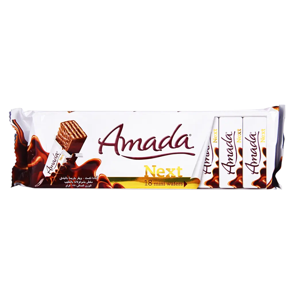 Amada Next Wafer with Hazelnut Cream and Milk Chocolate 117 gm - view 1