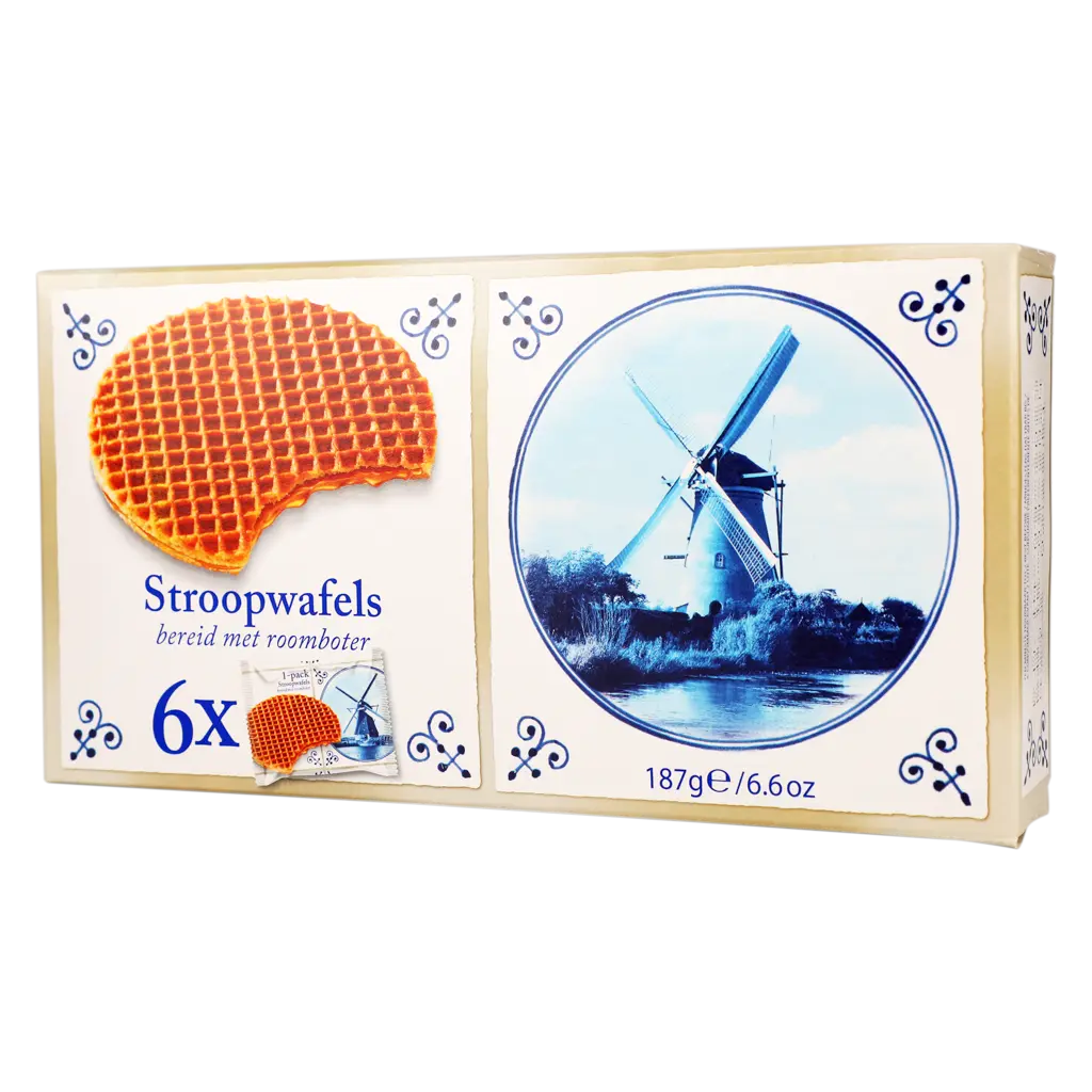 Stroopwafel Biscuits Wafel 6 Pcs 187 gm - view 1