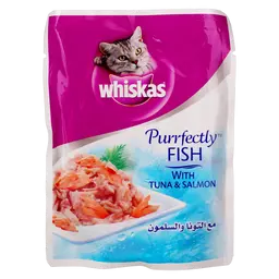 Whiskas Cat Food Purrfectly Fish With Tuna & Salmon 85 gm