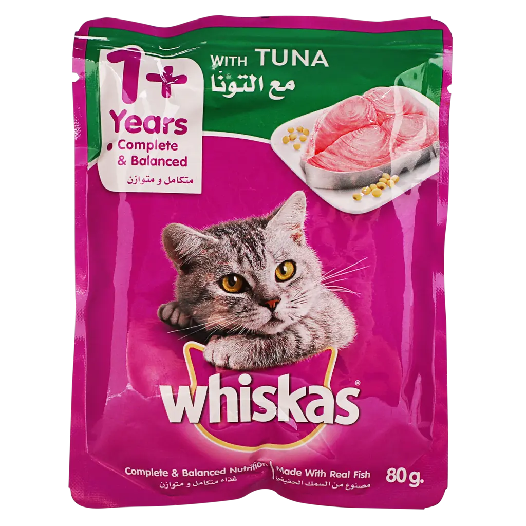 Whiskas Cat Food With Tuna (+1 Year) 80 gm - view 1