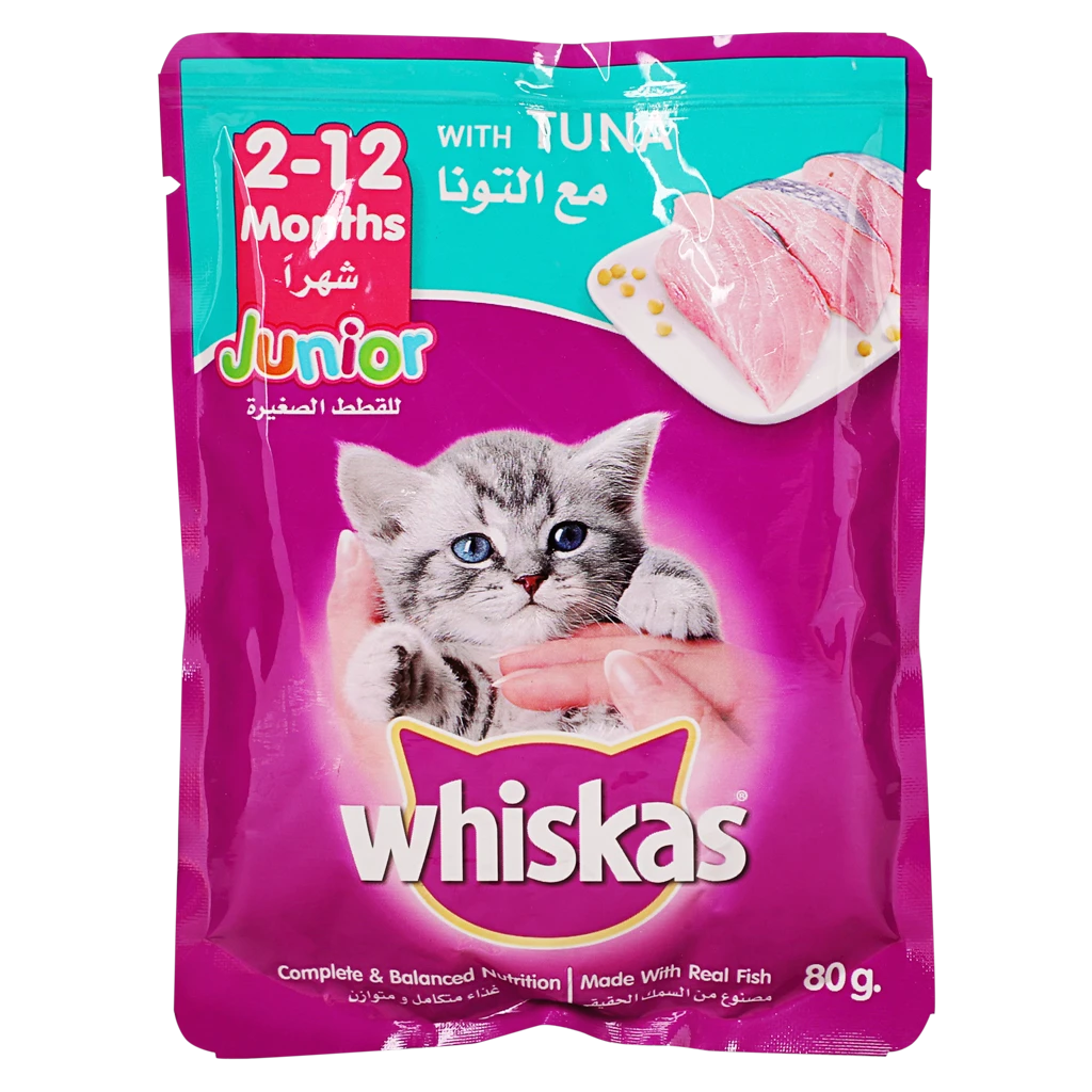 Whiskas Cat Food With Tuna 2 to 12 Months 80 gm