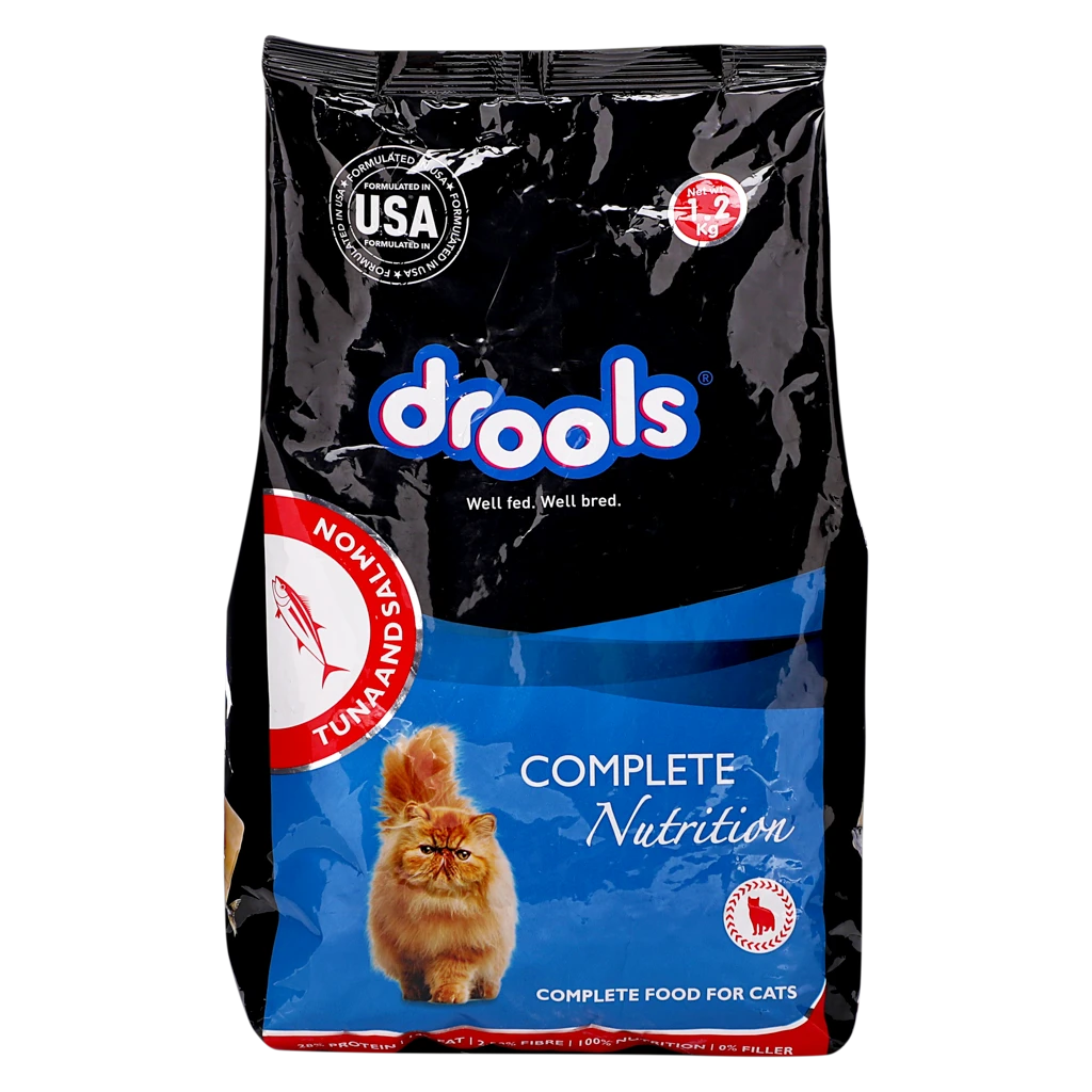 Drools Dry Food for Cats Tuna Salmon 1.2 kg