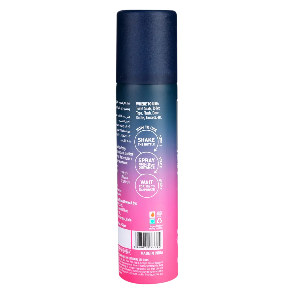 Toilet Seat Sanitizer Spray - Floral 75 ml - view 3