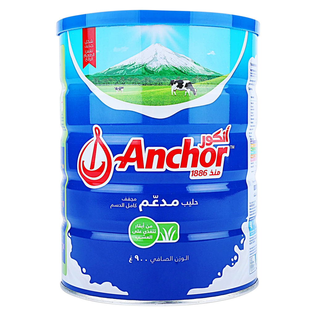 Anchor Fortified Tin Milk Powder Full Cream 900 gm