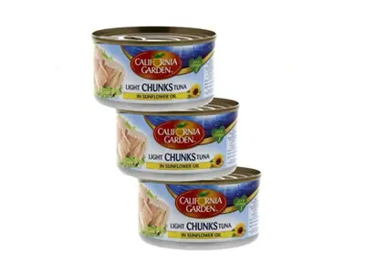 California Garden Light Tuna Chunk In Sunflower Oil 170Gx3 - view 1