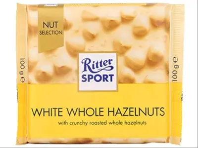 Ritter Sport Chocloate White Whole Hazelnut 100 Gm - view 1