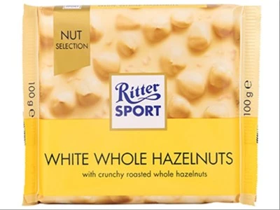 Ritter Sport Chocloate White Whole Hazelnut 100 Gm