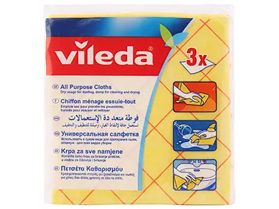 Vileda All Purpose Cloth 3Pcs - view 1