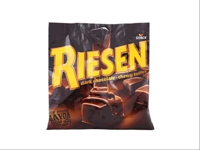 Storck Riesen Chewy Toffee Dark Chocolate 150 Gm