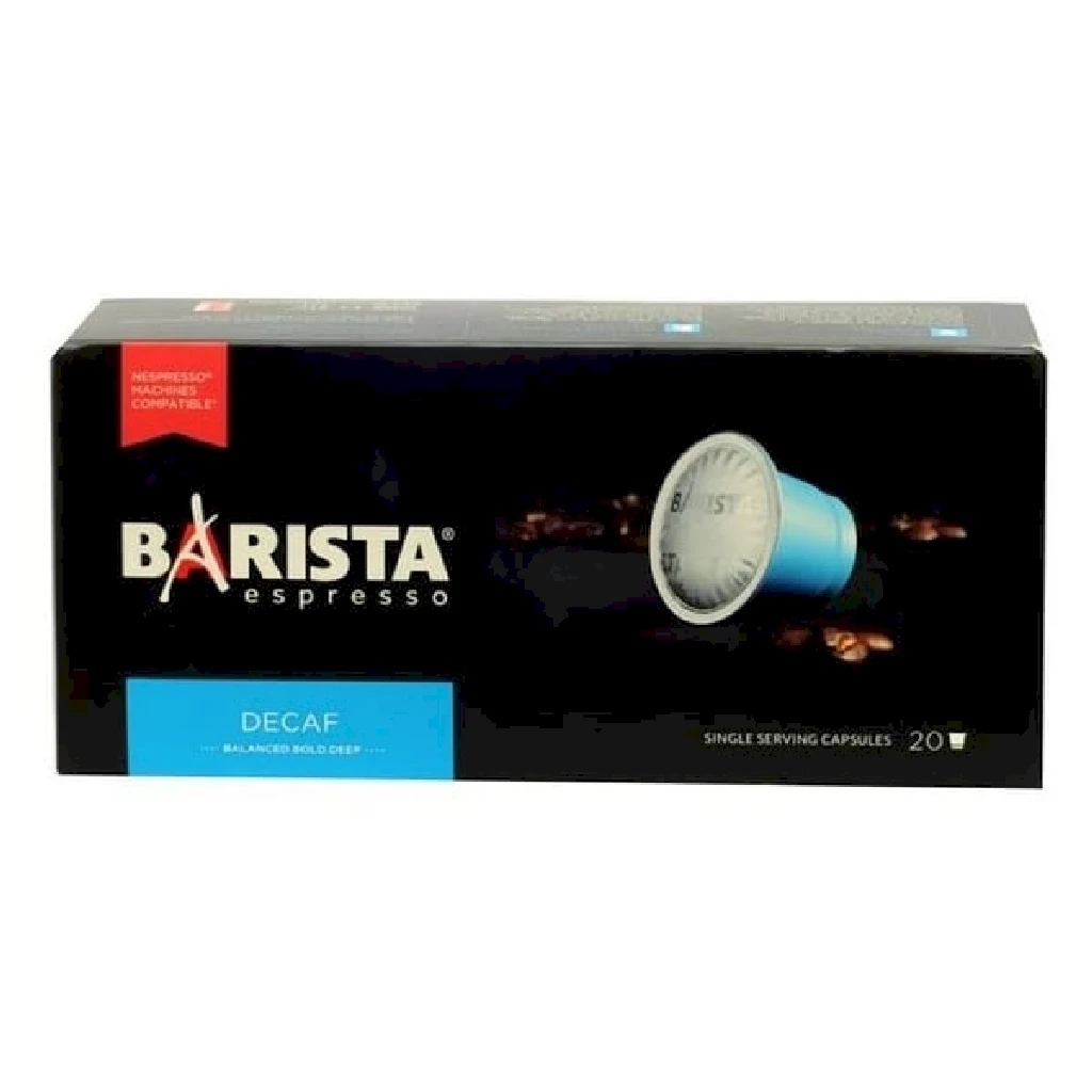 Barista Decaf Coffee Capsules Nespresso 20X6G