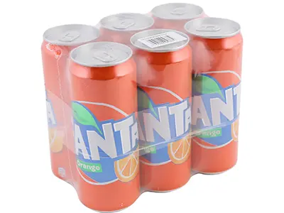 Fanta Soft Drink Orange Can 330MLX6 - view 2
