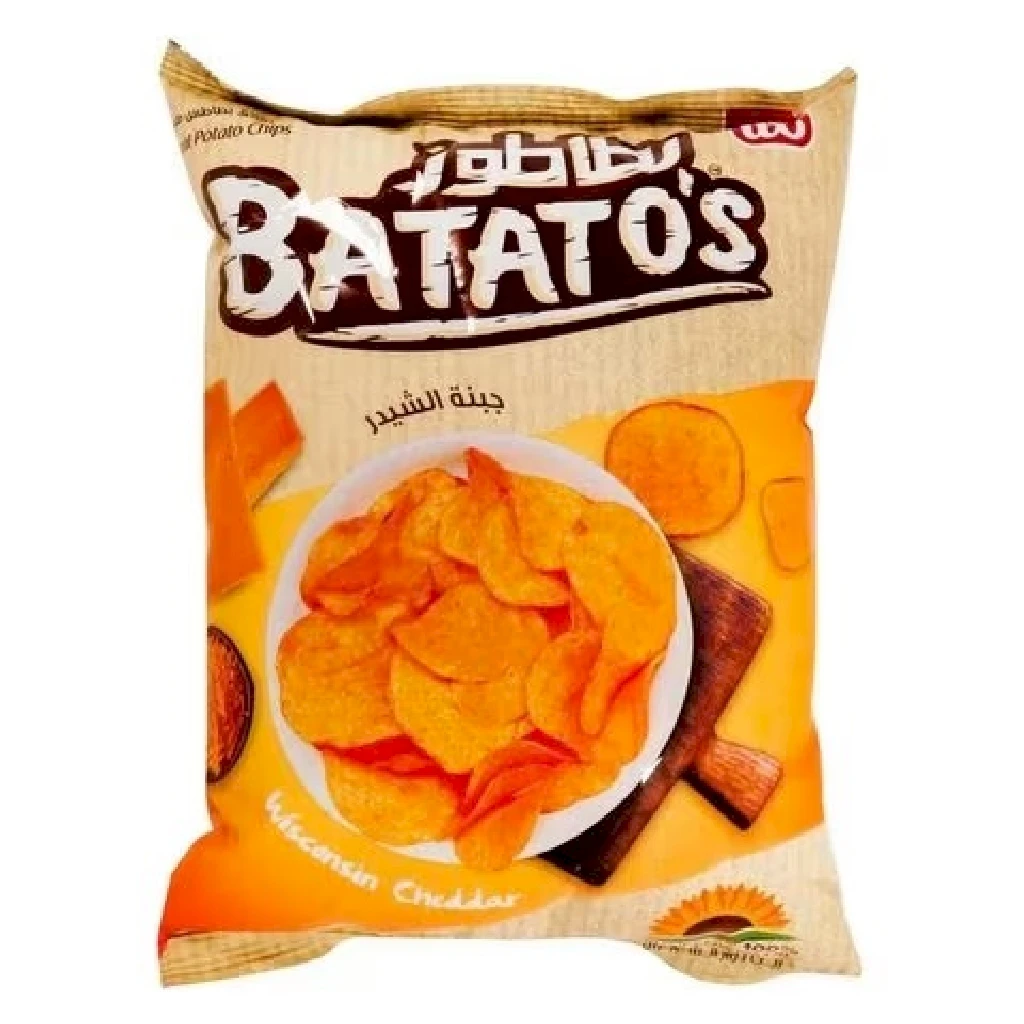Batatos Potato Chips Wisconsin Cheddar 30G