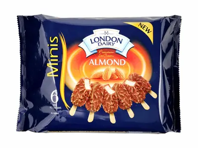 London Dairy Minis Almond Ice Cream Stick 60MLX6 - view 1
