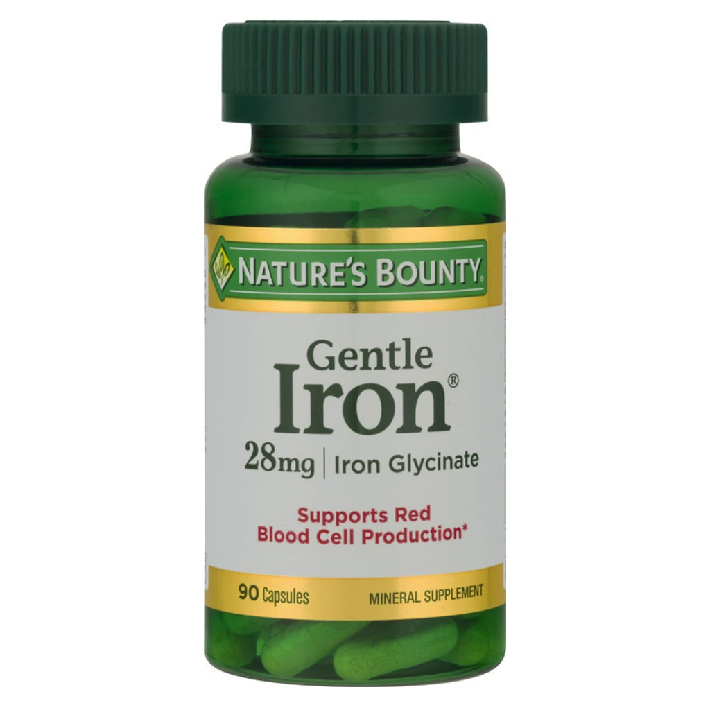 Natures Bounty Gentle Iorn Caps 90S 28MG