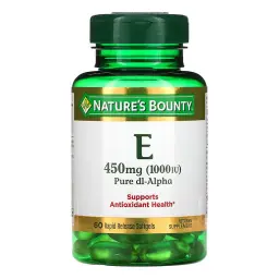Natures Bounty E 1000 Iu Pure Dl Alpha 60Softgels
