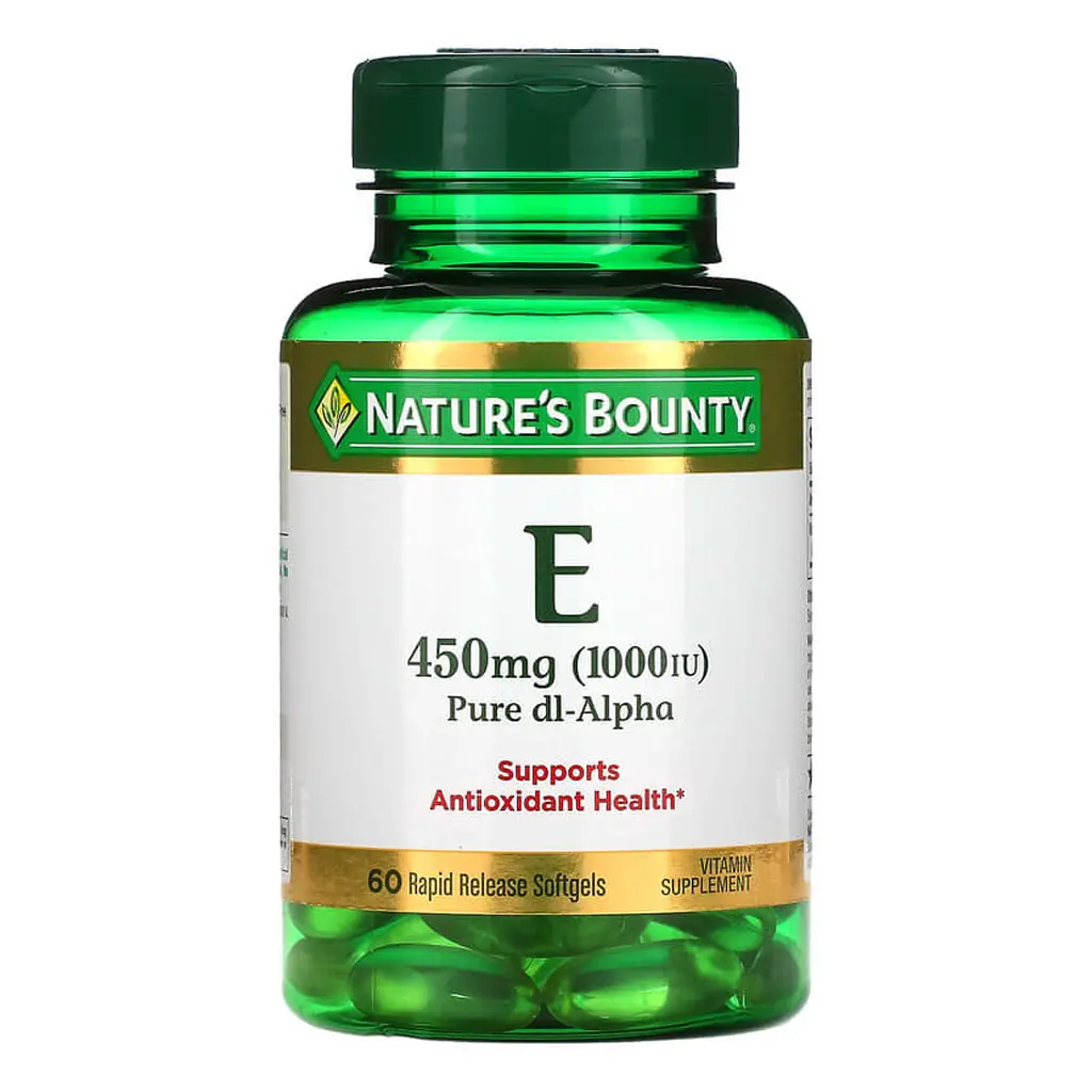 Natures Bounty E 1000 Iu Pure Dl Alpha 60Softgels - view 1
