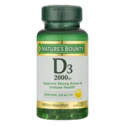 Natures Bounty Vitamin D3 2000LU 150 Softgels