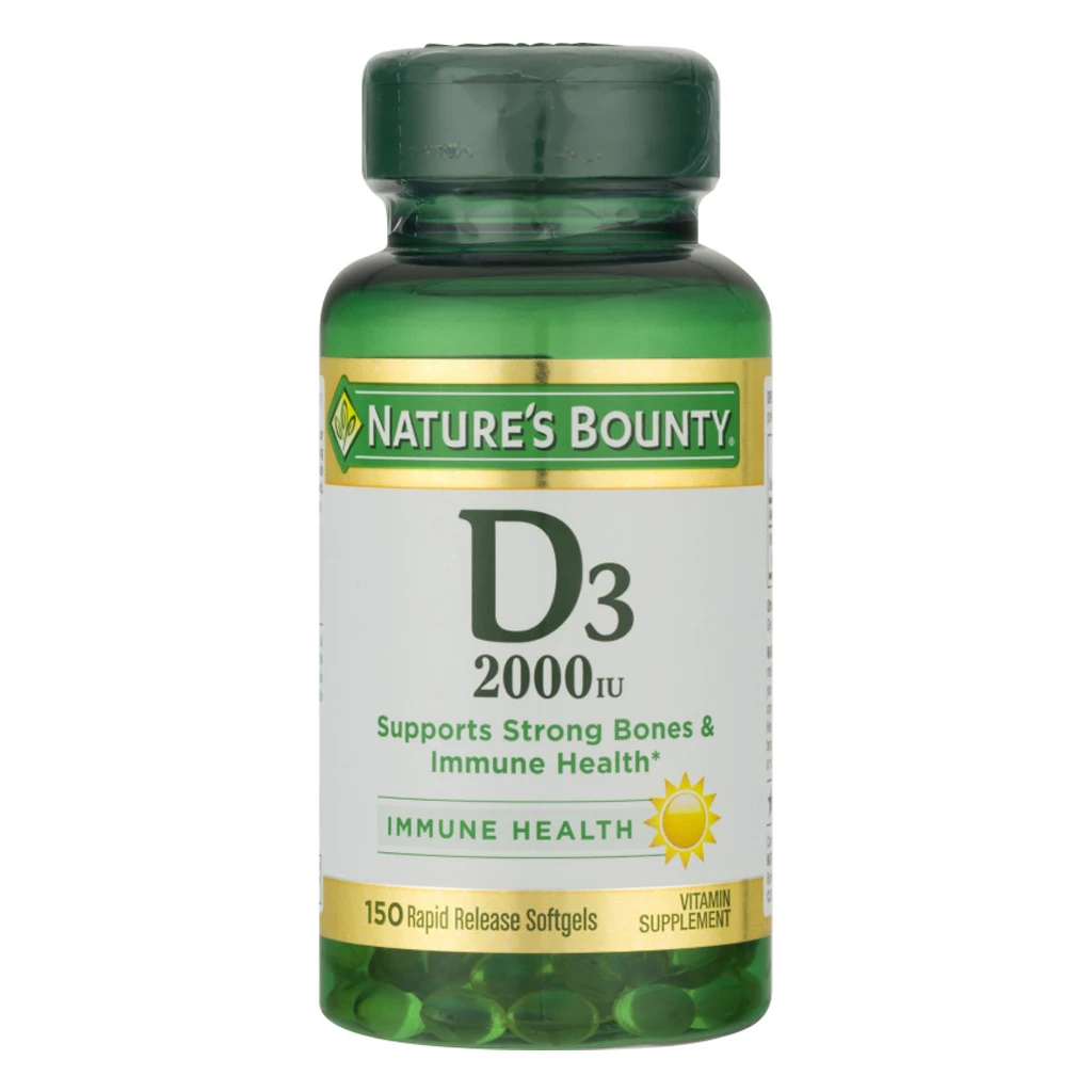 Natures Bounty Vitamin D3 2000LU 150 Softgels