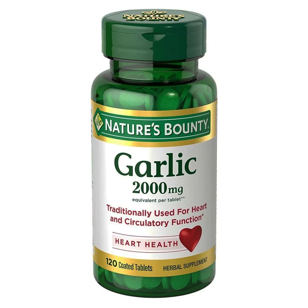 Natures Bounty Garlic 2000MG Odorless Tablets 120S
