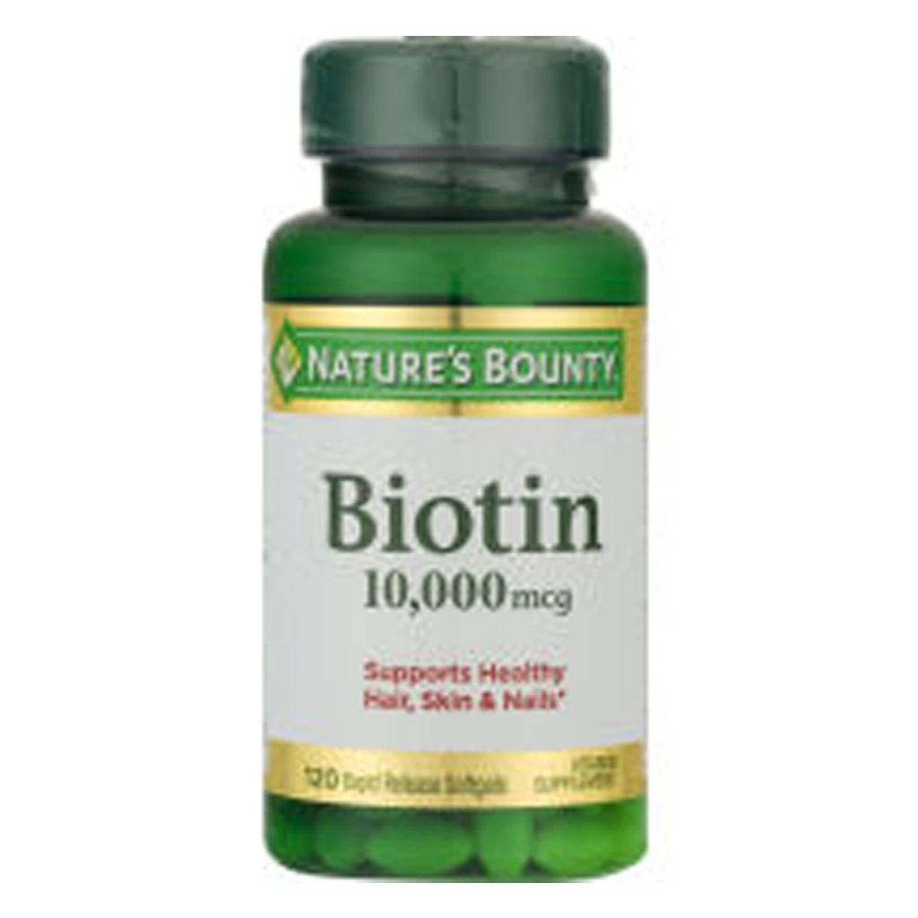 Natures Bounty Biotin 10000MG Supports Healthy Hair, Skin & Nails 120S