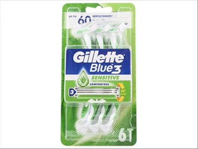 Gillette Blue 3 Sensitive Comfort Razor 6S