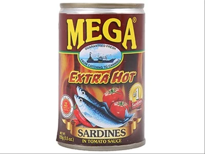 Mega Sardines Tomato Sauce Extra Hot 155G