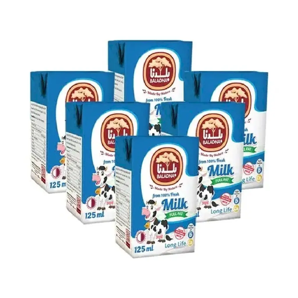 Baladna Milk Long Life Full Fat 6 pcs 125ml - view 2