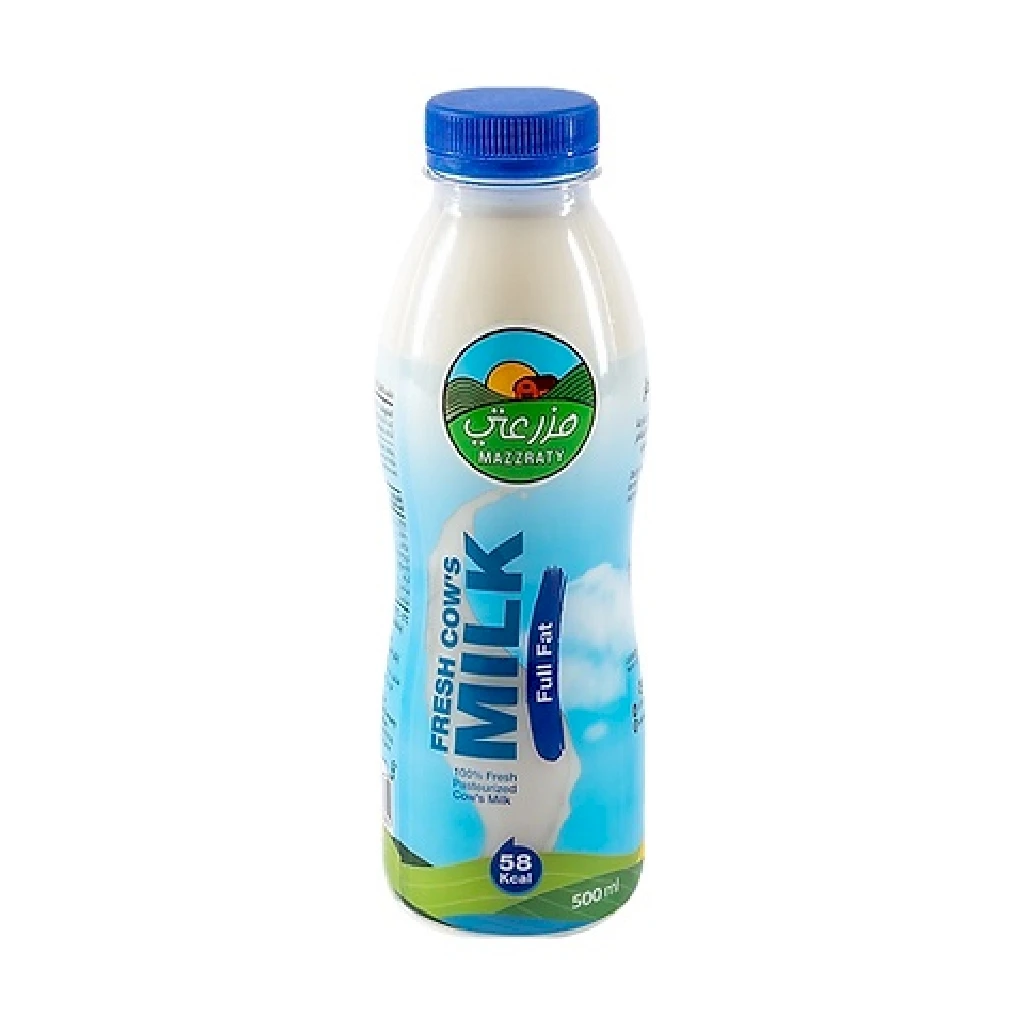 Mazzraty Fresh Cow's Milk Full Fat 500ML