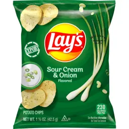 Lays Sour Cream And Onion Potato Chips 42.5 gm