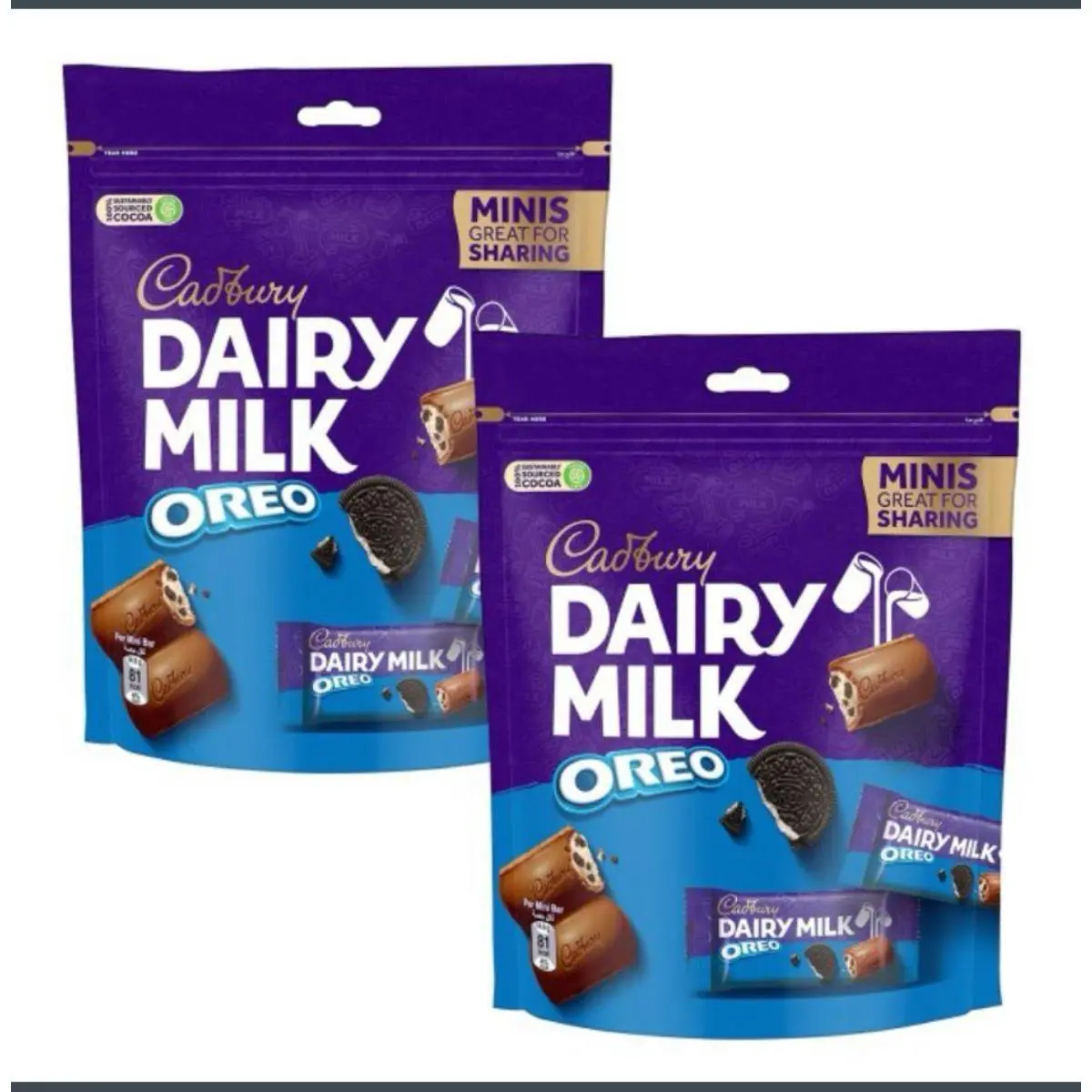 Cadbury Dairy Milk Oreo Chocolate 2 pcs 145 gm - view 1