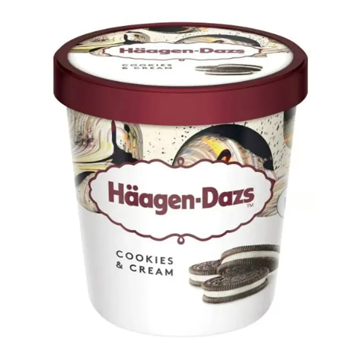 Haagen Dazs Ice Cream Cookie Vanilla 460ML - view 1
