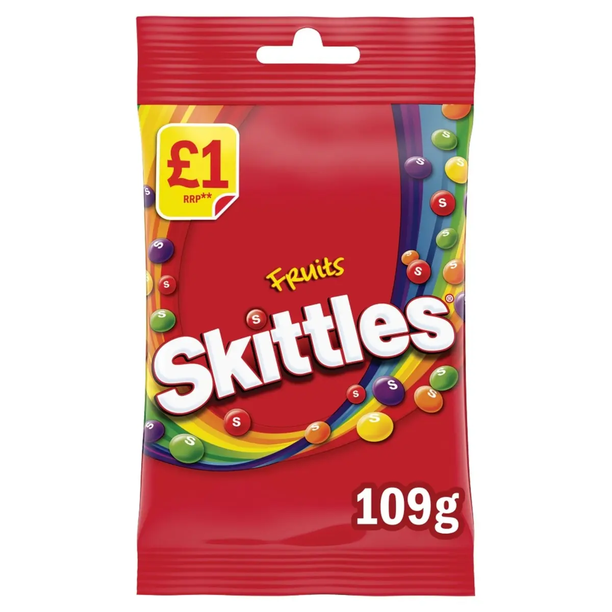 Skittles Fruit Sweets Bag Candy 109 gm - view 1