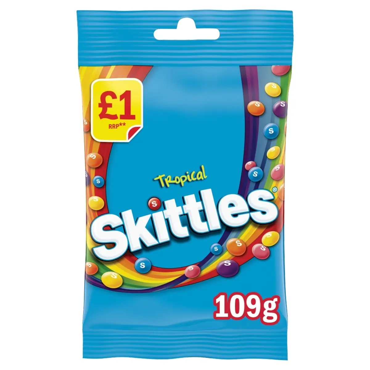 Skittles Tropical Candy Bag 109 gm - view 1
