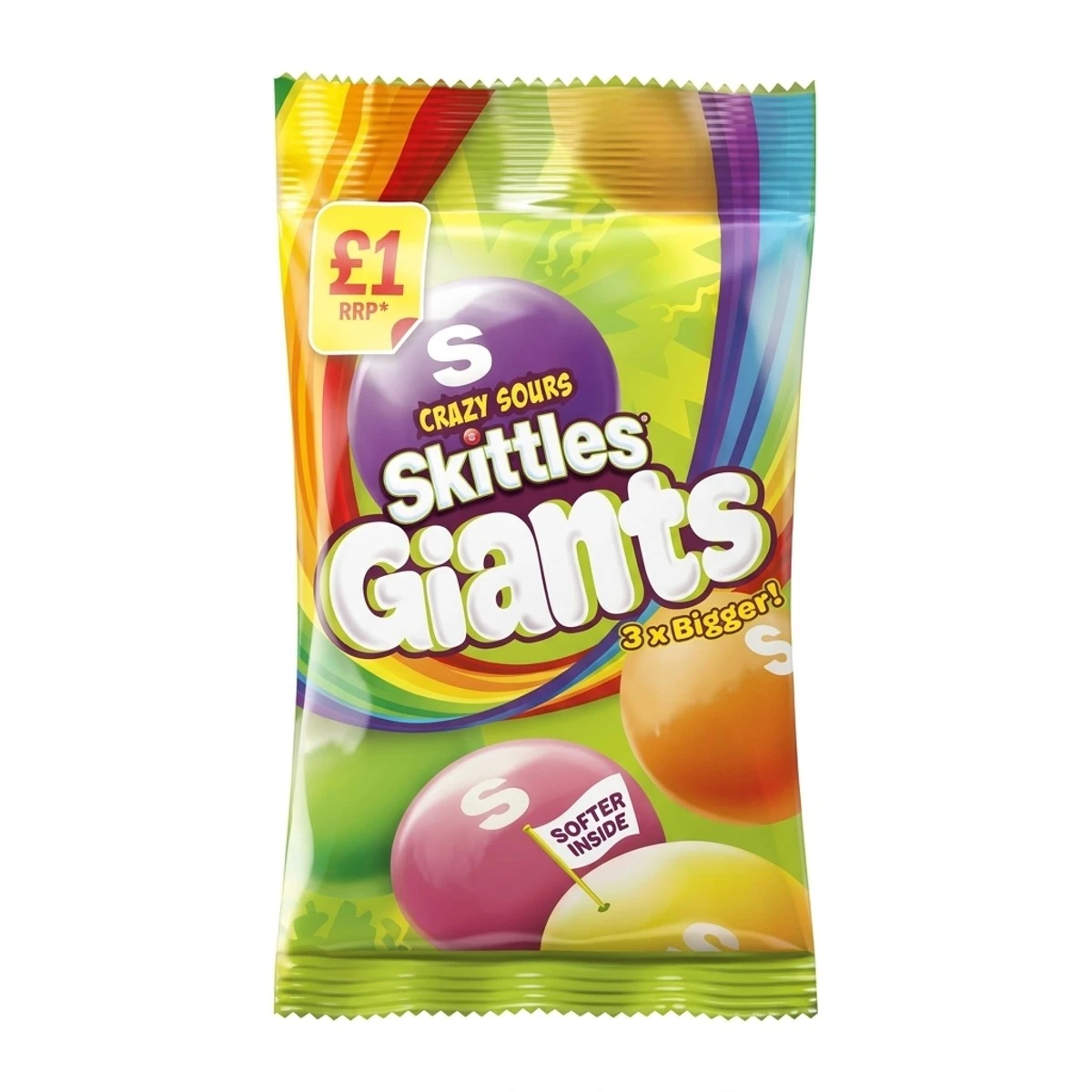 Skittles Giant Sours Candy 116 gm