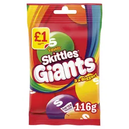 Skittles Giants Fruit Sweets Candy 116 gm